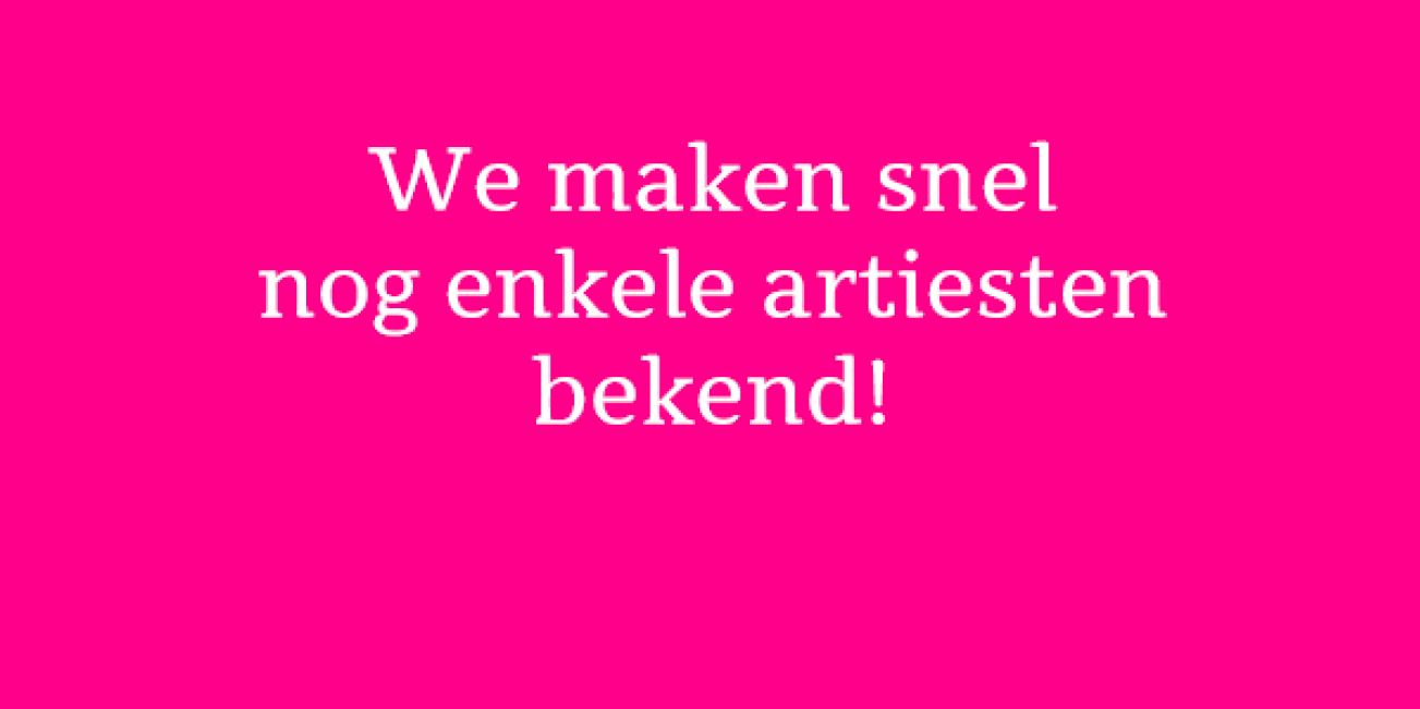 Nieuwe artiesten