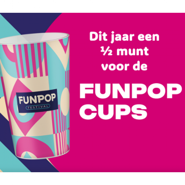 Funpop cup, een halve munt